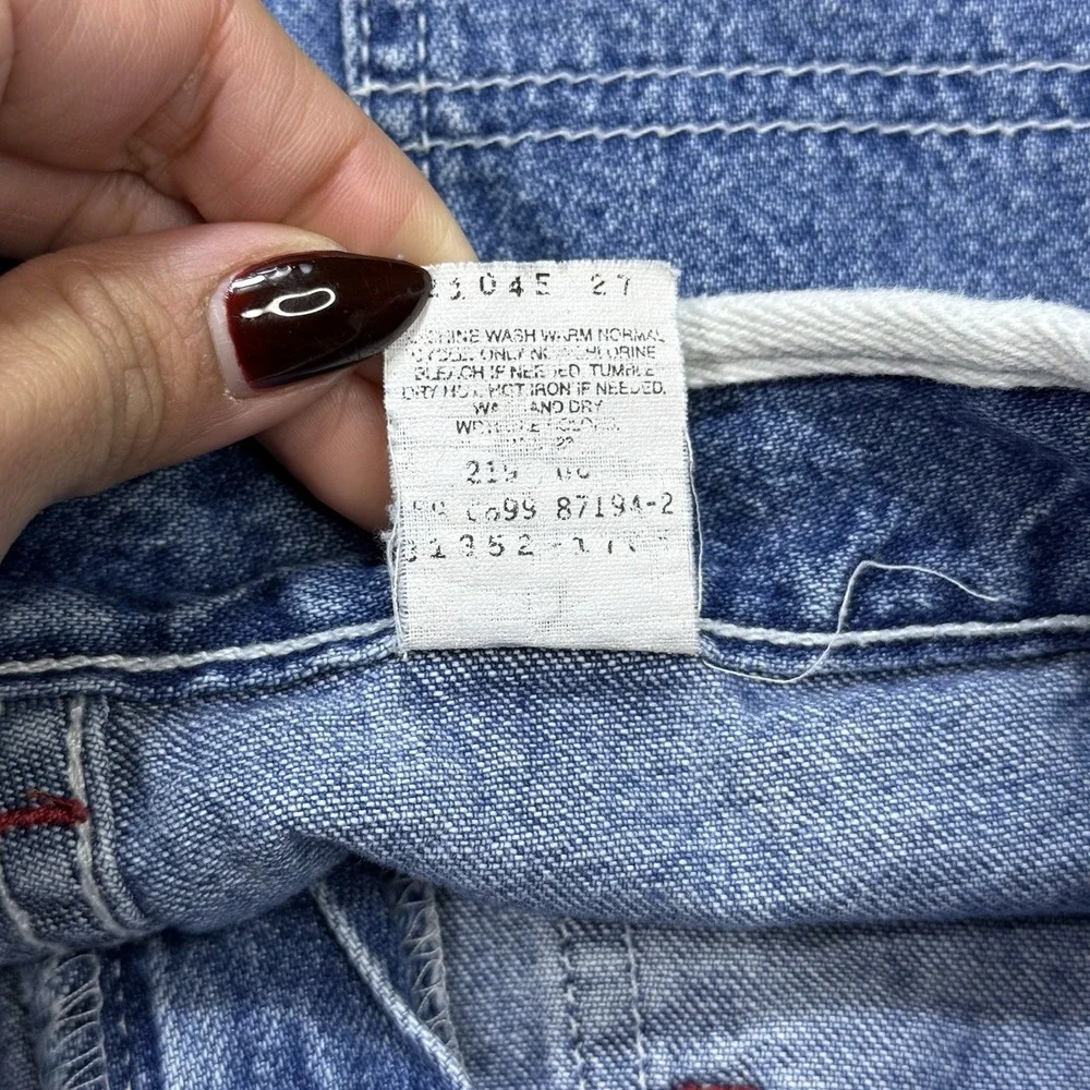 VTG Y2K Levi's Dry Goods‎ Carpenter Jeans Kids 10 Wide Leg Utility Denim Pants